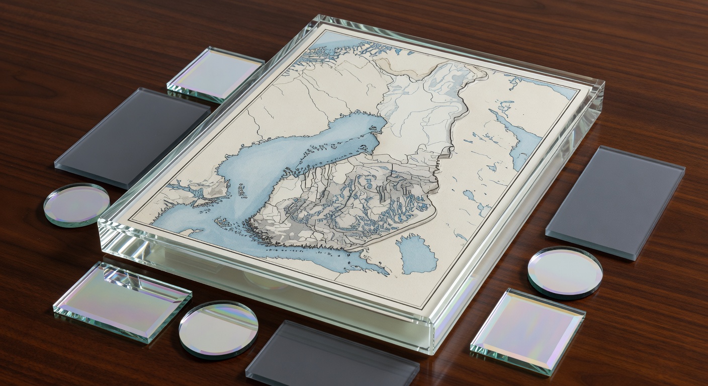 Map illustration highlighting Helsinki, Finland